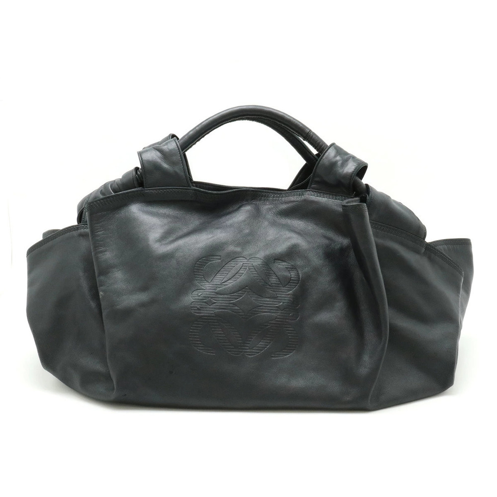 Loewe Anagram Nappa Aire Handbag Leather Black